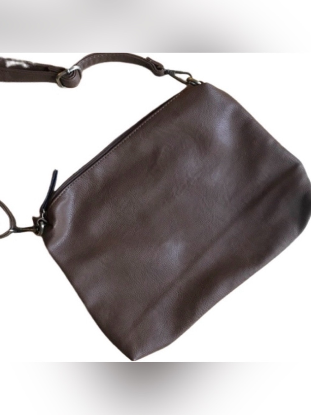Joy Susan Vegan Boho Shoulder Bag Chocolate Brown